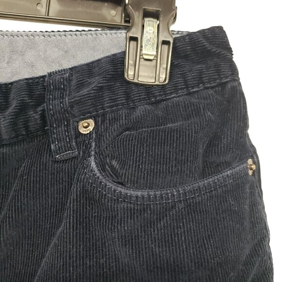 LL Bean Navy Blue Corduroy Pants Favorite Fit Womens 8 MT - Picture 4 of 12